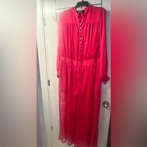 Chic Nina Parker Long Sleeve Red Dress